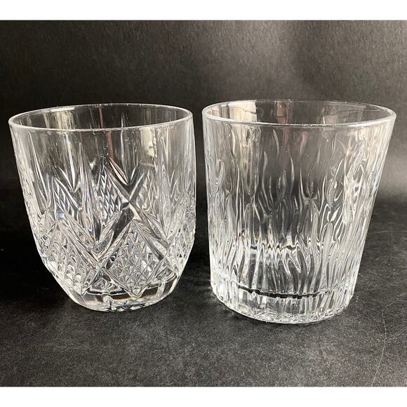 Curated Set of 6 Unique Whiskey Glasses - Vintage Barware, Assorted Designs - Picture 7 of 7